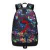 Soccer Player 7 Ball Storage Backpack Sports Equipment Depositary Multifunctional Bag For Men Women (Red Pattern 6) view 1