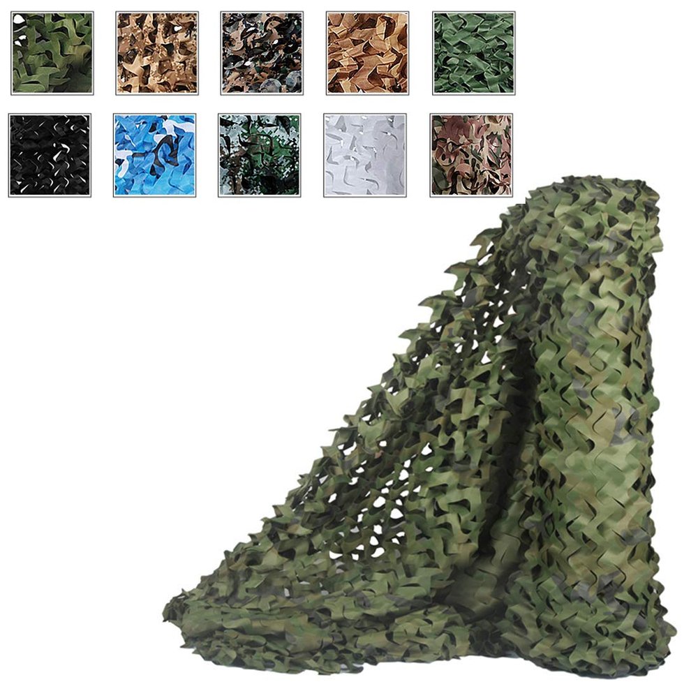 Army Military Camouflage Netting Roll Camo Net,150D Oxford Fabric Reinforced Sunblock Mesh Cover,Waterproof Shelter,for Decoration,Shooting,Camping,Hunting,Jungle Bird Watching(10x20m/33x66ft)
