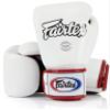 Fairtex BGV1 Muay Thai Boxing Training Sparring Gloves for Men, Women, Kids| Premium Quality, Light Weight & Shock Absorbent 14 oz Boxing Gloves -White/Black/Red view 1