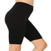 ALLLA Womens Bike Short Cotton Legging Active Wear Pants (S-3XL) Black-XL view 2