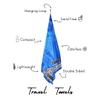 ECCOSOPHY Microfiber Beach Towel -Sand Free Towels are Quick Dry, Light Weight, Super Absorbent-Perfect Pool, Travel, Cruise, Camping Essentials - Oversized Extra Large for Adults (Laguna) view 4