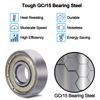 20 Pack 608 ZZ Ball Bearing, Bearing Steel & Double Iron Sealed Miniature Deep Groove 608 zz Bearings for Skateboards, Inline Skates, Scooters, Roller Blade Skates & Long Boards (8mm x 22mm x 7mm) view 3
