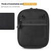 ProCase Concealed Gun Pouch, Multipurpose Carry Pistol Holster Fanny Pack Waist Bag for Handgun with Belt Loops -Medium, Black view 3