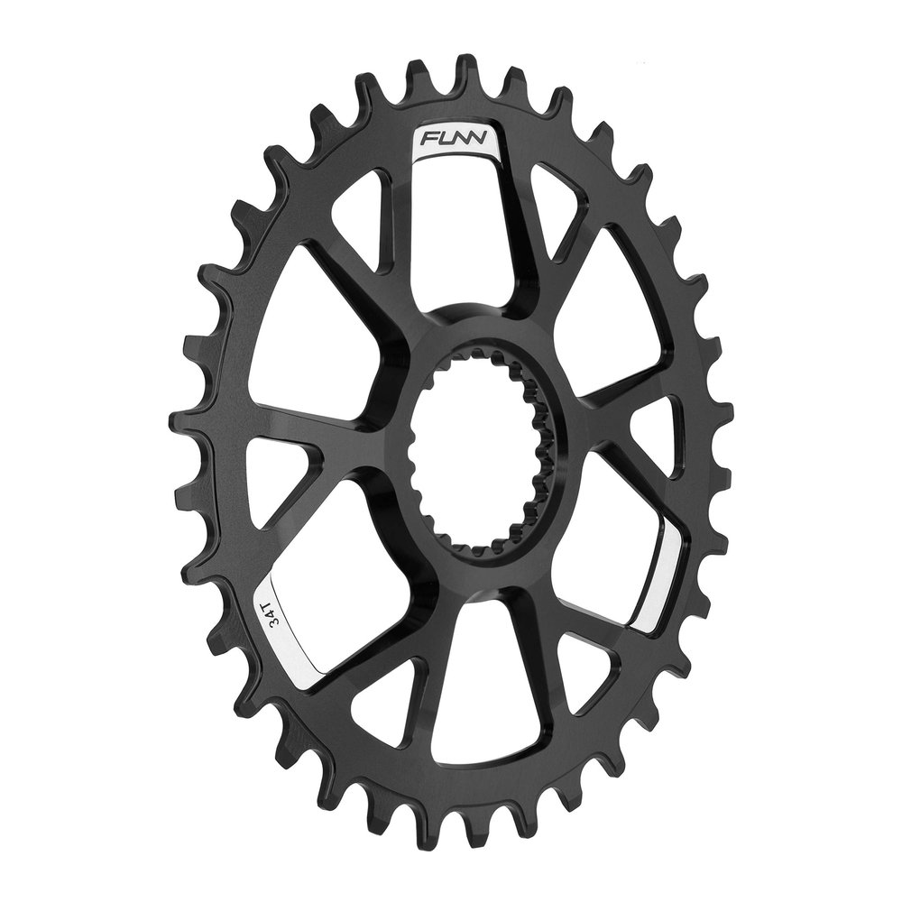Funn Solo DS Narrow Wide Chain Ring for Shimano Direct Mount Crankset, 34T