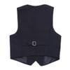 Oyolan Kids Boys Gentleman Button Down Blazer Waistcoat Vest Party Wedding School Gathering Formal Suit Black 10-12 view 2