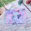 Hansber Kids Girls Athletic Sports Bottoms Tie Dye Boy-Cut Ballet Dance Gymnastic High Waist Shorts Colorful 8 view 4