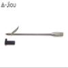 A MC JIOU Spearfishing 12" 17-4PH Spring Steel Pole Spear Tip, Single Barb Head view 2