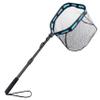 PLUSINNO Floating Fishing Net for Steelhead, Salmon, Fly, Kayak, Catfish, Bass, Trout Fishing, Rubber Coated Landing Net for Easy (19.7"/50cm Hoop Size Length 1.35M Blue (Telescopic Pole)) view 1
