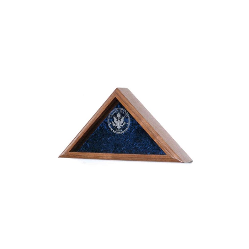 Army Flag Display Case, United States Army Flag Case - Mahogany Material.