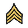 Army Service Uniform Sew On Rank Gold and Blue Set of 2 (Large, Sergeant) view 1