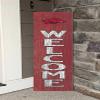 KH Sports Fan Arkansas Razorbacks Welcome Porch Leaner, 11x46 Inches, Razorbacks Outdoor Welcome Sign; Display Your Team Spirit with This Arkansas Razorbacks Plaque view 2