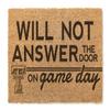 KH Sports Fan Texas Tech Red Raiders Will Not Answer on Gameday Coir Doormat, 18x30 Inches, Red Raiders Outdoor Rug; Display Your Team Spirit with This Unique Texas Tech Red Raiders Doormat view 1