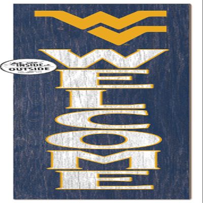 KH Sports Fan West Virginia Mountaineers Welcome Porch Leaner, 11x46 Inches, Mountaineers Outdoor Welcome Sign; Display Your Team Spirit with This West Virginia Mountaineers Plaque