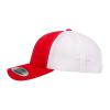 Love Sketches Embroidered Fishing Hooks Reel Text Design Trucker Snapback Cap Mesh Back Men and Women (Red/White-wt) view 3