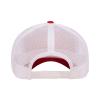 Love Sketches Embroidered Fishing Hooks Reel Text Design Trucker Snapback Cap Mesh Back Men and Women (Red/White-wt) view 4