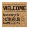 KH Sports Fan South Carolina Gamecocks Welcome Coir Doormat, 18x30 Inches, Gamecocks Outdoor Rug; Display Your Team Spirit with This Unique South Carolina Gamecocks Doormat view 1