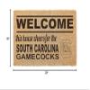 KH Sports Fan South Carolina Gamecocks Welcome Coir Doormat, 18x30 Inches, Gamecocks Outdoor Rug; Display Your Team Spirit with This Unique South Carolina Gamecocks Doormat view 3