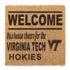 KH Sports Fan Virginia Tech Hokies Welcome Coir Doormat, 18x30 Inches, Hokies Outdoor Rug; Display Your Team Spirit with This Unique Virginia Tech Hokies Doormat view 1