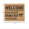 KH Sports Fan Virginia Tech Hokies Welcome Coir Doormat, 18x30 Inches, Hokies Outdoor Rug; Display Your Team Spirit with This Unique Virginia Tech Hokies Doormat view 3