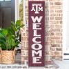 KH Sports Fan Texas A&M Aggies Welcome Porch Leaner, 11x46 Inches, Aggies Outdoor Welcome Sign; Display Your Team Spirit with This Texas A&M Aggies Plaque view 2