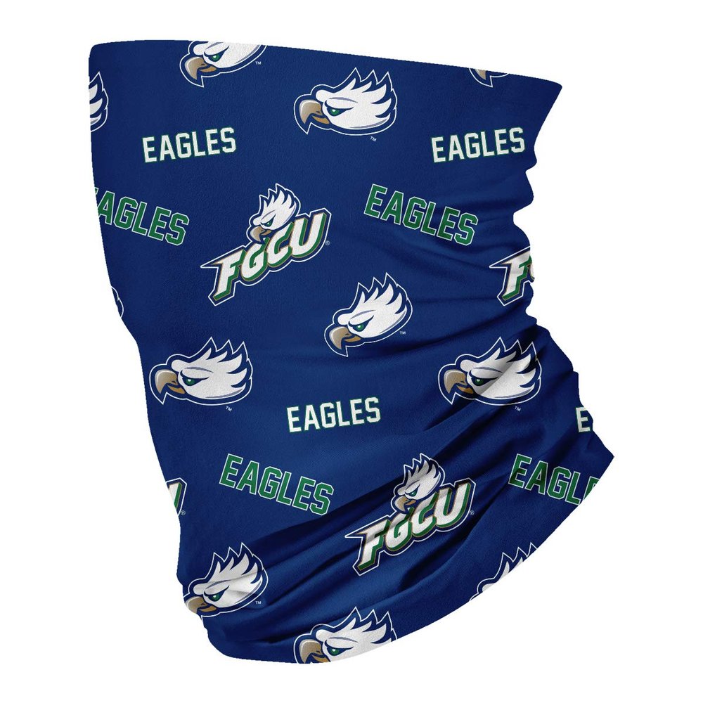 Florida Gulf Coast University Blue Logo Design Neck Gaiters for Men and Women - Four Way Stretch Fabric Breathable Neck Warmer