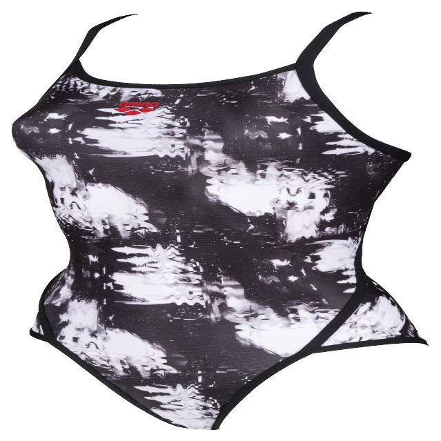 ARENA Women's Print Superfly Back MaxLife One Piece Athletic Training Swimsuit, Camo Clouds, 22