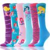 ANTSANG Kids Girls Knee High Socks Long Boot Crazy Silly Fun Gift Cute Tall Animal Socks for Child 6 Pairs Stocking Stuffers Gifts for 10 Year Old Girls Birthday Gifts Ideas(Mermaid Animals) view 1