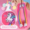 ANTSANG Kids Girls Knee High Socks Long Boot Crazy Silly Fun Gift Cute Tall Animal Socks for Child 6 Pairs Stocking Stuffers Gifts for 10 Year Old Girls Birthday Gifts Ideas(Fat Unicorn) view 3