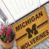 KH Sports Fan Michigan Wolverines Logo Team Coir Doormat, Multi,1063100330 view 2