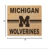 KH Sports Fan Michigan Wolverines Logo Team Coir Doormat, Multi,1063100330 view 3