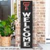 KH Sports Fan Texas Tech Red Raiders Welcome Porch Leaner, 11x46 Inches, Red Raiders Outdoor Welcome Sign; Display Your Team Spirit with This Texas Tech Red Raiders Plaque view 2