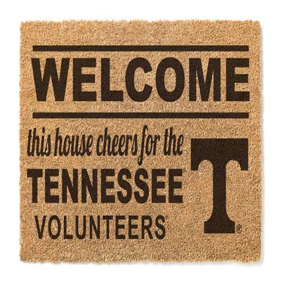 KH Sports Fan Tennessee Volunteers Welcome Coir Doormat, 18x30 Inches, Volunteers Outdoor Rug; Display Your Team Spirit with This Unique Tennessee Volunteers Doormat