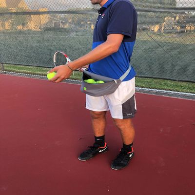 QBE$T TENNIS FANNY BAG FOR TRAINING PLAYING HITTING COACH AND TRAINING LIVE BALL