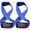 Deadlift Straps Figure 8 Loop Lifting Straps The #1 Choice for Power Lifters weightlifters workout Enthusiasts (Blue, 80 cm 8.0"+ And Up Wrist Circumference) view 1