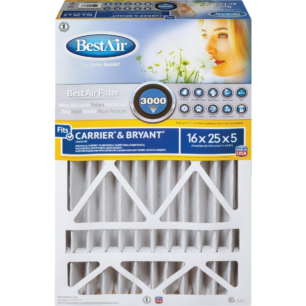 BestAir 16x25x5 Carrier Filter
