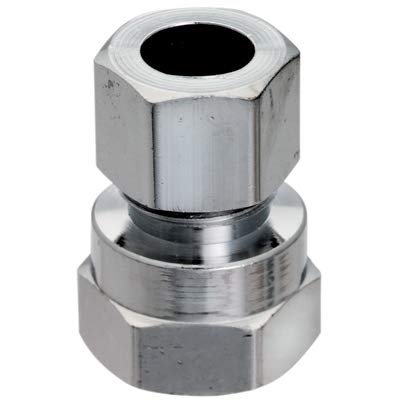 Plumb Pak PP71PCLF Brass Compression Straight Connector, Lead-Free, 3/8 FPT x 3/8-In. OD - Quantity 66