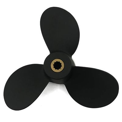Captain Aluminum Outboard Propeller Fit Suzuki Engines 4-6HP 10 Tooth Spline RH (7 1/2x6 1/2)