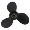 Captain Aluminum Outboard Propeller Fit Suzuki Engines 4-6HP 10 Tooth Spline RH (7 1/2x6 1/2) view 2