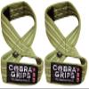 Deadlift Straps Figure 8 Loop Lifting Straps The #1 Choice for Power Lifters weightlifters workout Enthusiasts (Green, 70 cm Up to 8.0" Wrist Circumference) view 1