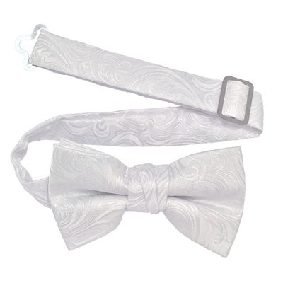 Spencer J's Mens and Boys Pre-Tied Bowtie Large Variety of Colors (Imperial White, Boys (Age 0-7))