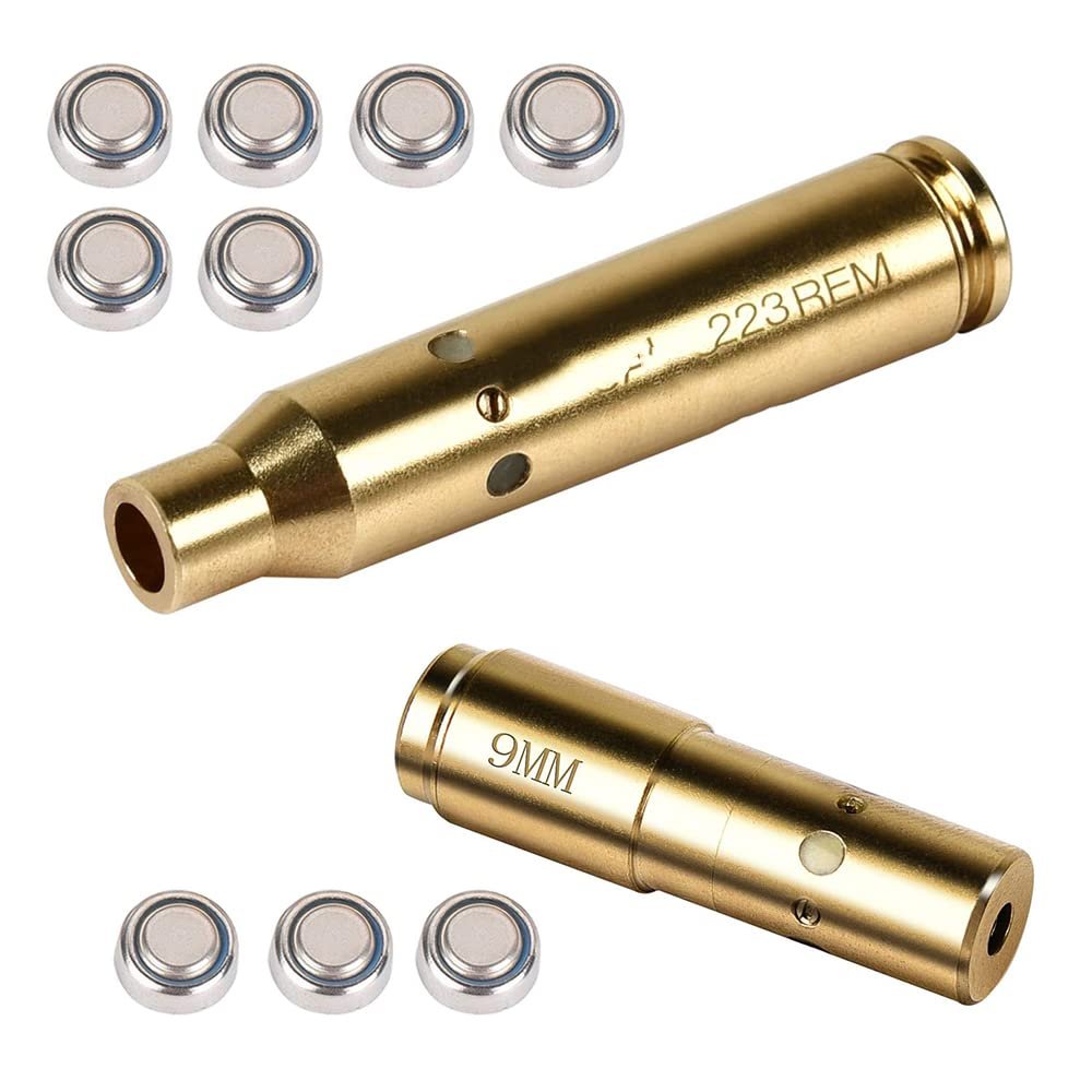 MidTen Bore Sight Cal Red Dot Boresighter for 223 5.56mm Rem Gauge and 9mm Boresighter