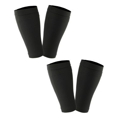 Cosmos 2 Pairs Shin Guard Sleeves Soccer Guard Sleeves for Soccer Sports, Black Color