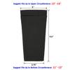 Cosmos 2 Pairs Shin Guard Sleeves Soccer Guard Sleeves for Soccer Sports, Black Color view 2