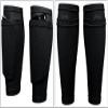 Cosmos 2 Pairs Shin Guard Sleeves Soccer Guard Sleeves for Soccer Sports, Black Color view 3