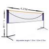 APOE Portable Badminton Net for Kids and Adults, Easy Set Net for Tennis and Badminton for Outdoor and Backyards with Carry Bag, Great for Camping Trips, 3.1m/4.27m/5.18m view 2