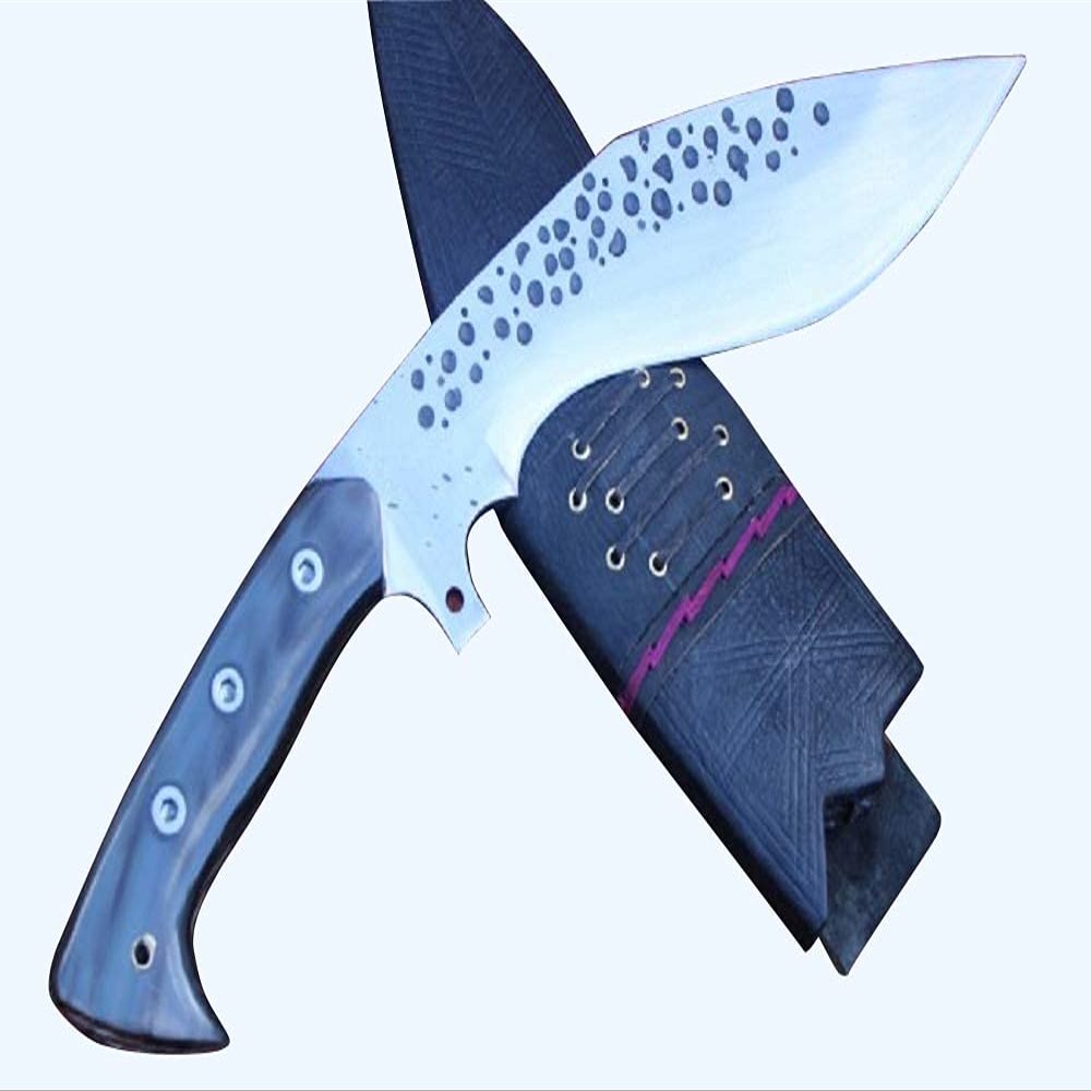 EGKH - Genuine Hand Forged Kukri - 11" Full Tang Custom Design Bush craft Kukri Knife - Handmade by Ex Veteran Khukuri House in Nepal