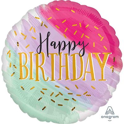Anagram 28" Water Color Birthday HX