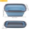 2 Pack Collapsible Sink with 2.25 Gal / 8.5L Each, Foldable Dish Tub for Washing Dishes, Camping, Hiking and Home, Portable Washing Basin view 2