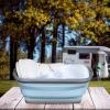 2 Pack Collapsible Sink with 2.25 Gal / 8.5L Each, Foldable Dish Tub for Washing Dishes, Camping, Hiking and Home, Portable Washing Basin view 4