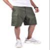 BACKBONE Mens Army Military Combat Camo BDU Shorts Outdoor Hunting Camping Casual Cargo Shorts (Green -Ripstop, L = Waist 39") view 3